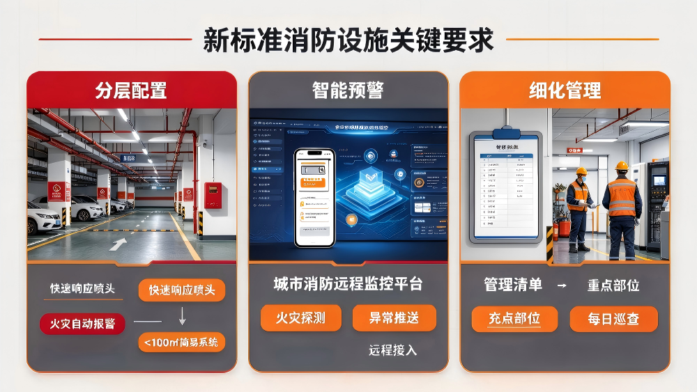 电动车棚消防的“国标窗口期”：从XF/T 3024-2026看技术路径的升级方向